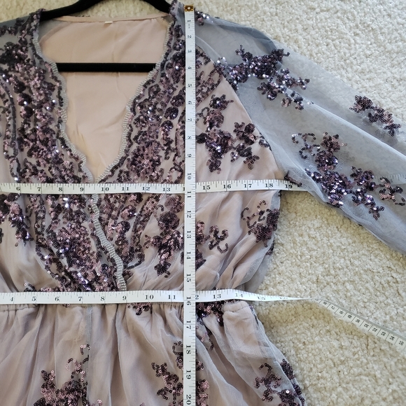 Purple sequin romper - Picture 6 of 7